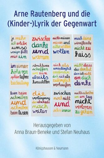 Arne Rautenberg und die (Kinder-)Lyrik der Gegenwart