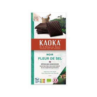 Čokoláda hořká Fleur de sel 100 g BIO   KAOKA