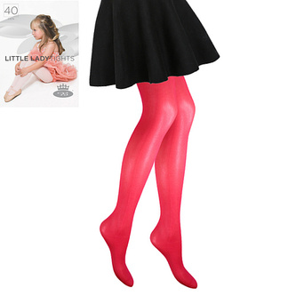 Lady B punčochové kalhoty LITTLE LADY tights 40 DEN magenta 146-152 1 ks