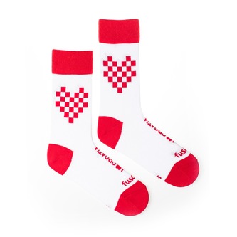 Ponožky I Love Croatia Bílé S (36-40)