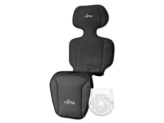 Chladicí podložka do kočárku s větráním a Hepa filtrem Flo Black