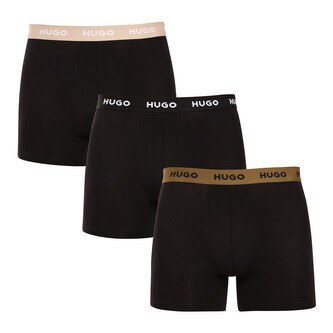 3PACK pánské boxerky HUGO černé (50532613 987) L