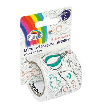 Taśma dekoracyjna 5m do kolorowania Adventure