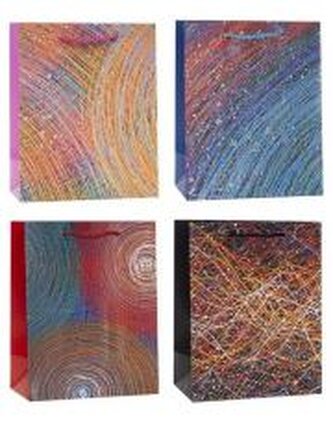 Torebka ozdobna 26x32x10cm brokat mix ROZETTE