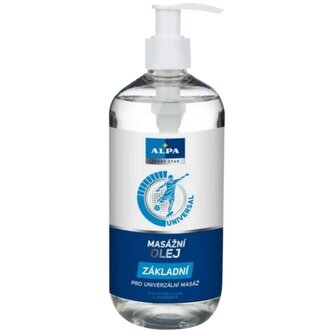 Alpa Sport Star Universal Základní masážní olej s olivovým olejem a vitamínem E 500 ml