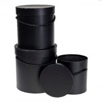 Pudełko Flower Box 3szt czarny ROZETTE