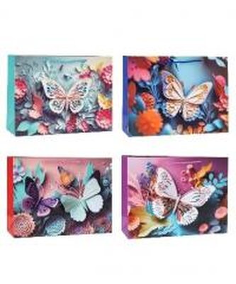 Torebka ozdobna 31x40x12cm pop-up mix ROZETTE