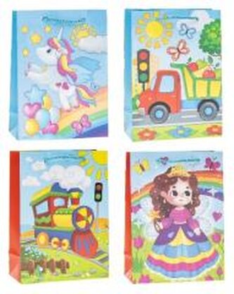 Torebka dziecięce Pop-Up 3D 31x40x12cm mix ROZETTE