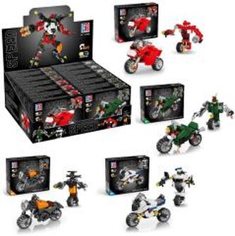 Klocki 2w1 motocykl robot 63 elementy MIX Klocki 2w1 motocykl robot 63 elementy MIX