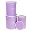 Pudełko Flower Box 3szt purpurowy ROZETTE