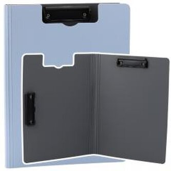 Deska z okładką A4 dwa klipy plastikowa jasnonieb