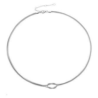 OPD0355 Ocelový náhrdelník uzel