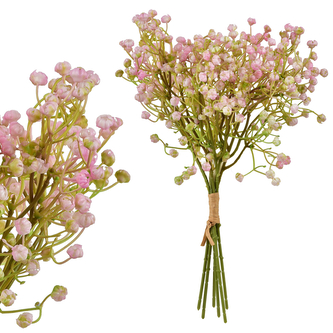 VIRIDIS Kwiat sztuczny Gipsówka pęczek x6 15x15x33cm Aw25