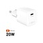 FIXED Mini nabíječka s USB-C a PD, 20W, bílá
