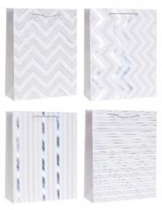 Torebka ozdobna 26x32x10cm hot-stamp mix ROZETTE