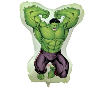 Fóliový balonek Avengers Hulk – tvar Hulk, 96 x 80 cm