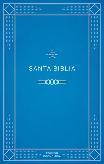 Rvr 1960 Biblia Económica de Evangelismo, Azul Tapa Rústica