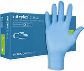Jednorázové nitrilové zdravotnické rukavice Mercator Medical NITRYLEX modré 100 ks Velikost: L