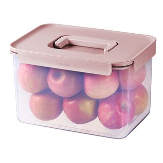 DÓZA NA POTRAVINY LnL CLASSIC PLUS 6L PP RŮŽOVÁ