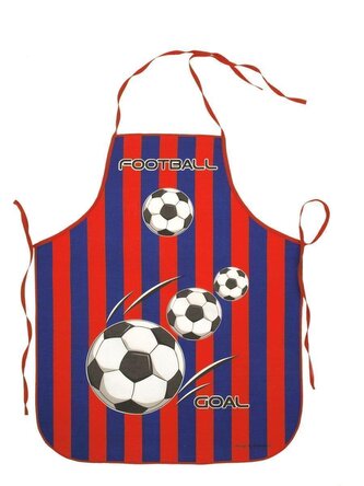Dětská zástěra, Fotbal, červeno-modrá