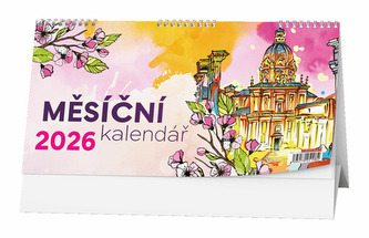 Měsíční kalendář 2026 - stolní kalendář