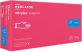 Nitrilové rukavice Mercator Medical NITRYLEX magenta 100 ks Velikost: S