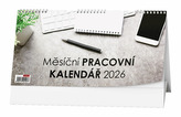 Měsíční pracovní kalendář 2026 - stolní kalendář