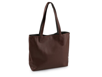 Kabelka oboustranná 2v1 40x29 cm - 1 ks - 22 hnědá šedá