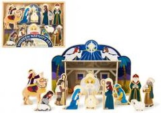 Szopka bożonarodzeniowa drewniana jumbo