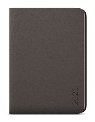 Měsíční diář 2026 s notesem DiNo B5 šedá