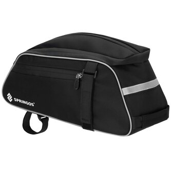Brašna na zadní nosič kola SPRINGOS BA0092 černá