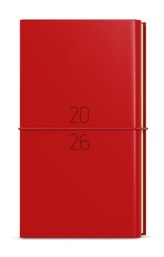 Týdenní diář 2026 Jakub Dueto kapesní červená