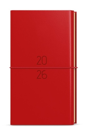 Týdenní diář 2026 Jakub Dueto kapesní červená