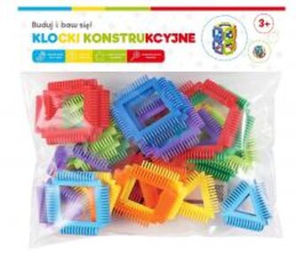 Klocki konstrukcyjne figury przestrzenne 32el