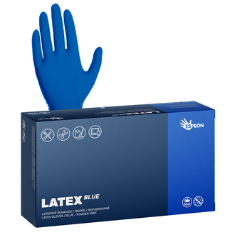 Latexové rukavice Espeon LATEX BLUE 100 ks, nepudrované, modré, 5.3 g Velikost: S
