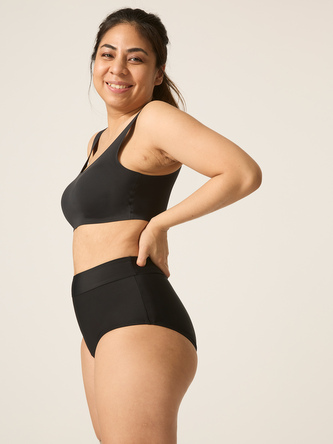 Menstruační plavky Modibodi Hi-Waist Bikini Brief spodní díl (SWSCHIBLAW) S Menstruační plavky Modibodi Hi-Waist Bikini Brief spodní díl (SWSCHIBLAW) S