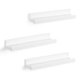 Nástěnné poličky Pheet bílé - 3 kusy
