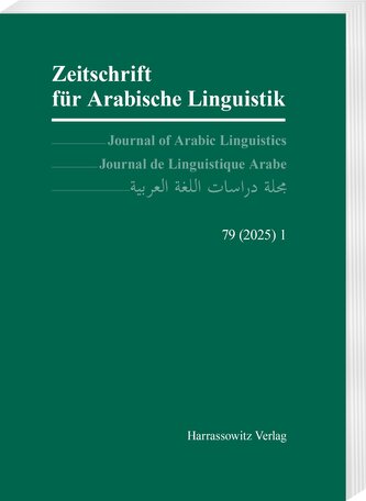 Zeitschrift für Arabische Linguistik 79,1 (2025)