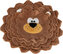 DOG ACTIVITY lev, šustící koberec na pamlsky, ø 26 cm, polyester, hnědá