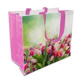 TAŠKA NÁKUPNÍ TULIPÁNY 43X37X21,5CM