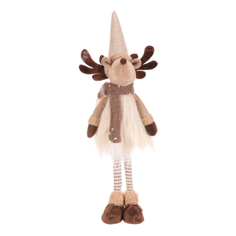 Sob - látková figurka, stojící, béžovo-hnědá