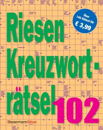 Riesen-Kreuzworträtsel 102 (5 Exemplare à 3,99 EUR)