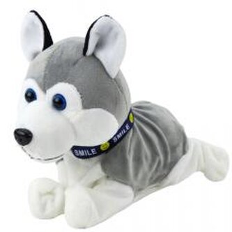 Pies pluszowy interaktywny Husky na baterie Pies pluszowy interaktywny Husky na baterie