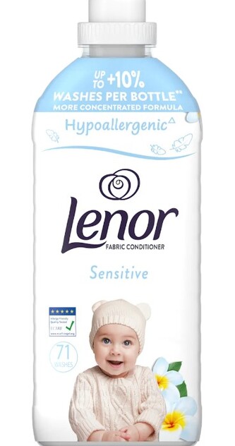 Lenor Sensitive aviváž 71 praní 1491 ml