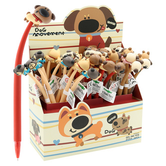 Gelové pero JUNIOR Dog 0,5 mm - modré