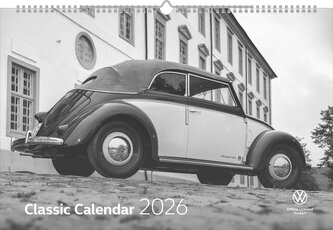 VW Classic Kalender  2026 im Format 49,5 x 33