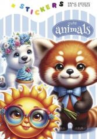 Kolorowanka 135x190 z naklejkami Urocze zwierzaki