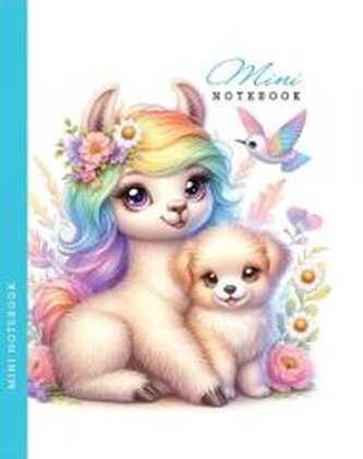 Notatnik 128x165 48K gładki Lama i piesek