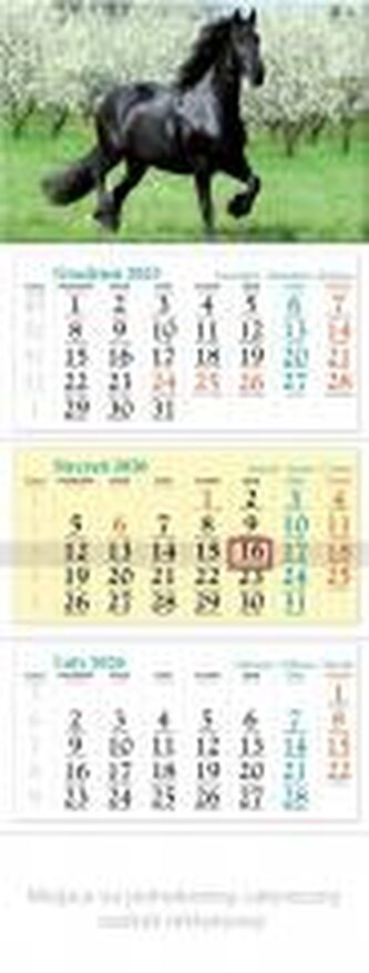 Kalendarz 2026 ścienny trójdzielny Koń Kalendarz 2026 ścienny trójdzielny Koń