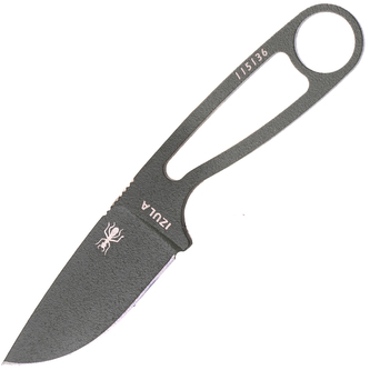 ESEE IZULA-OD-KIT Complete Kit nôž na krk 6,7 cm, čierna, uhlíková oceľ, plastové puzdro, súprava